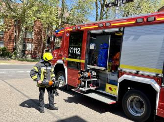 Die Feuerwehr Wesel kontrolliert regelmäßig ihr Arbeitmaterial.