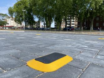 Sensor eines smarten Parkplatzes